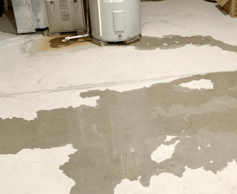 basement floor water leak