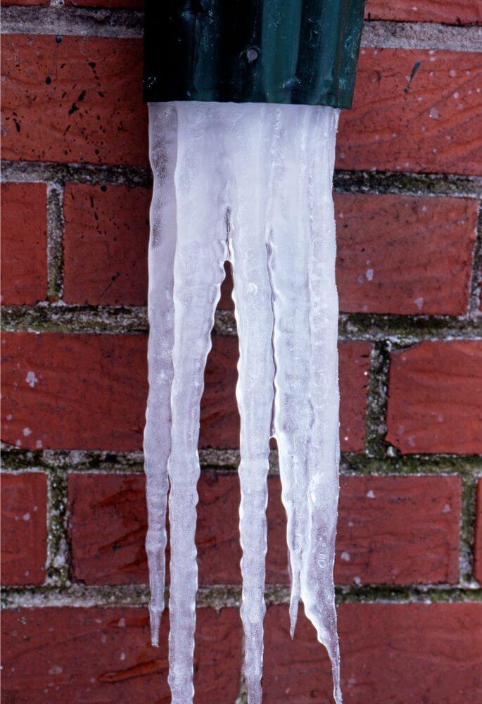 Frozen home drainage pipes
