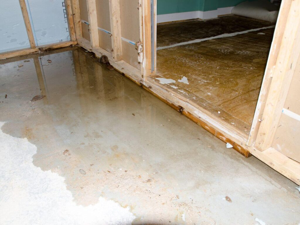 Basement flooding due to poor drainage