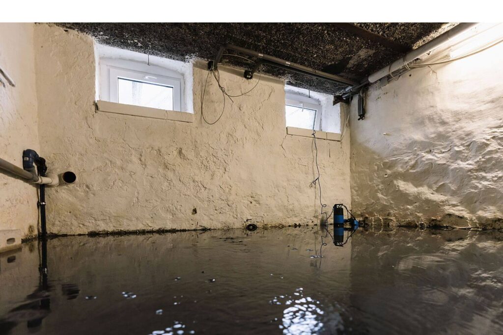 Flooded Basement floor