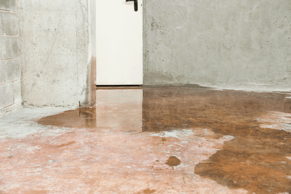 moisture seeping through basement walls and floor